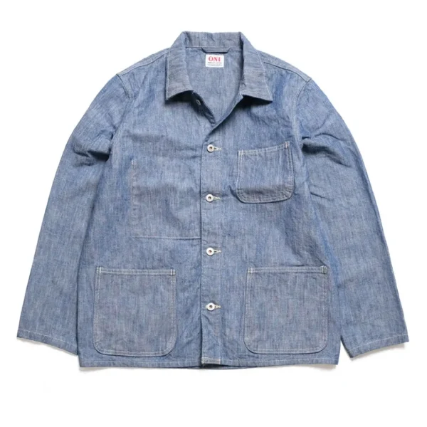 ONI DENIM 13oz Super Heavy Chambray Coveralls Front