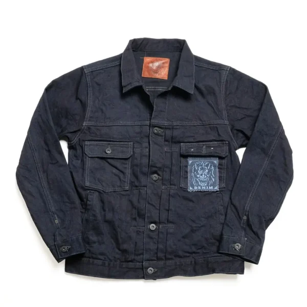 ONI DENIM 14oz Indigo x Black BLUE ONI 2nd Type Denim Jacket Front
