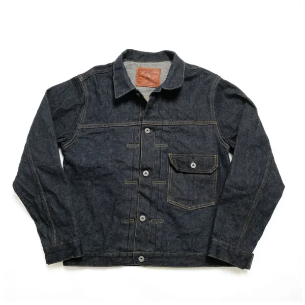 ONI DENIM 16.5oz Natural Indigo Denim 1st Type Denim Jacket Front