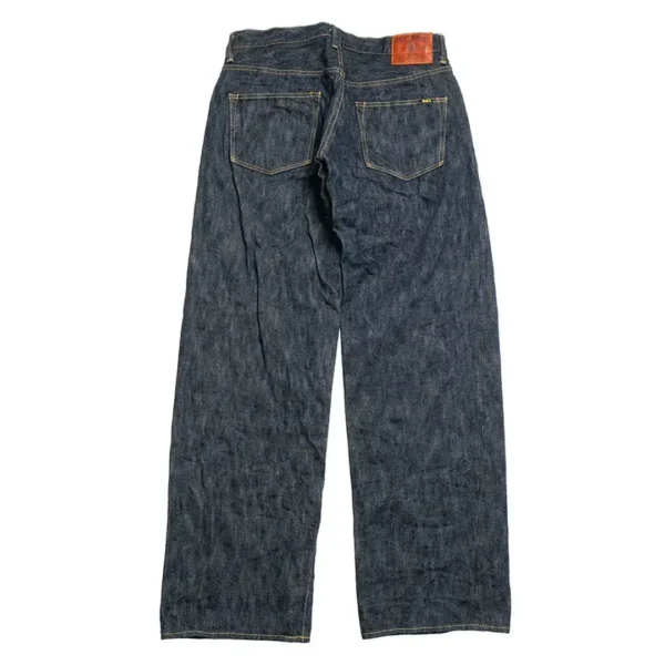 ONI DENIM 16oz Natural Indigo ONI-KASE Wide Straight Jeans Back