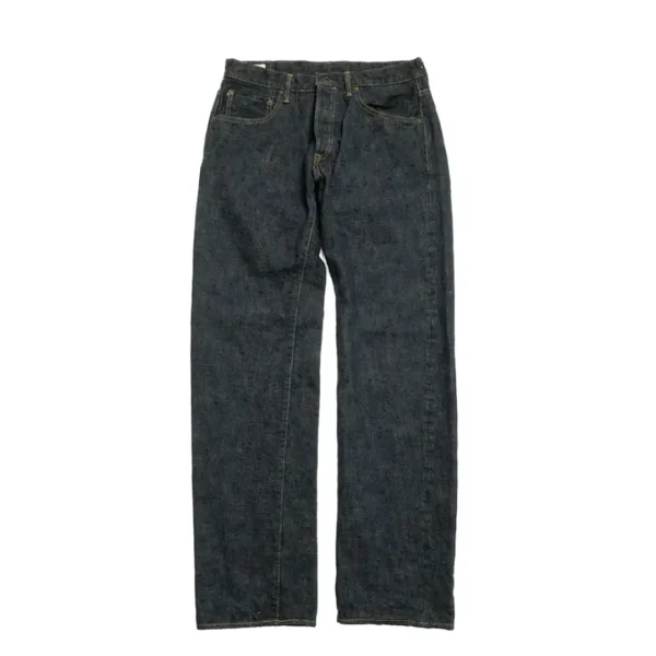 ONI DENIM 17oz Bumpy Denim Kusaki Just Right Straight Jeans Front