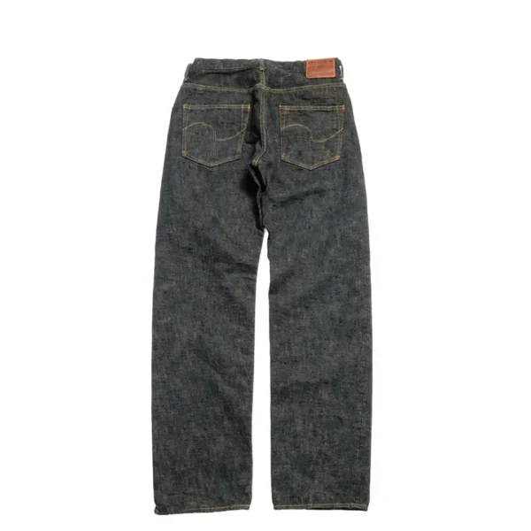 ONI DENIM 17oz Bumpy Denim Oudo Just Right Straight Jeans Back