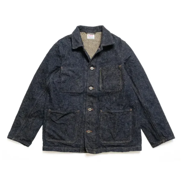 ONI DENIM 20oz Asphalt Denim Coveralls Front