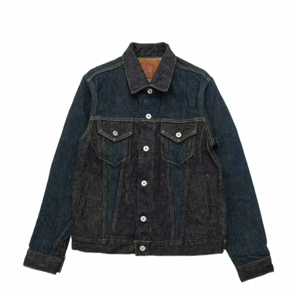 ONI DENIM 20oz ONI Secret Denim x 20oz Deep Indigo Secret Denim 3rd Type Denim Jacket Front