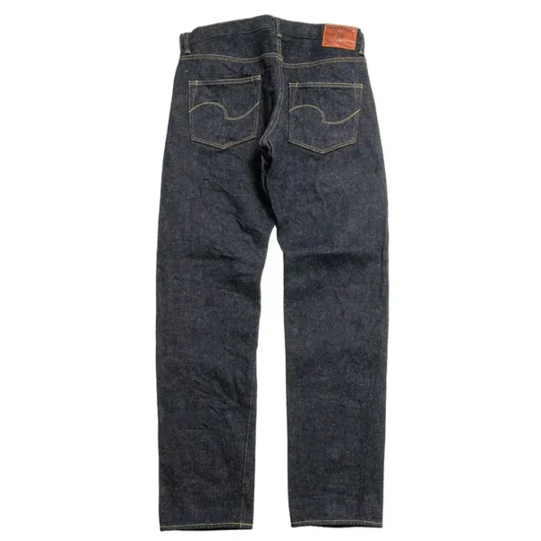 ONI DENIM 20oz Secret Denim Dark Indigo High Rise Relax Tapered Jeans Back
