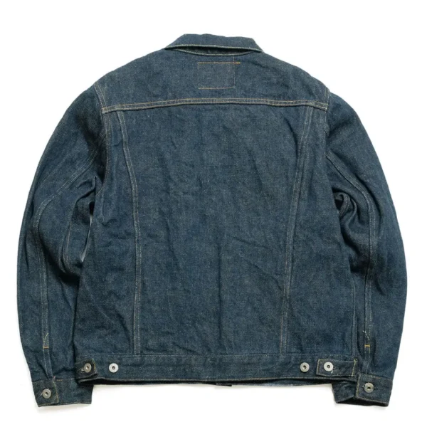 ONI DENIM 20oz Secret Denim KABUKI Selvedge (Beige Weft) 3rd Type Denim Jacket Back
