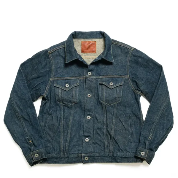 ONI DENIM 20oz Secret Denim KABUKI Selvedge (Beige Weft) 3rd Type Denim Jacket Front
