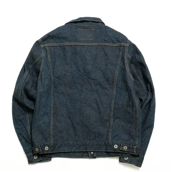 ONI DENIM 20oz Secret Denim KABUKI Selvedge (Kakishibu Weft) 3rd Type Denim Jacket Back