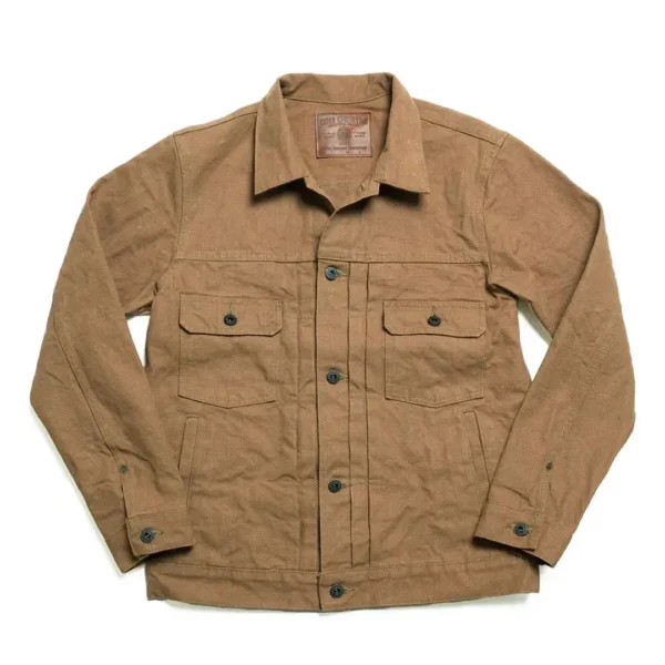 ONI DENIM 2nd Type Jacket Sulfur Heavy Oxford Front