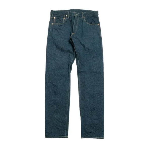 ONI DENIM High Rise Relax Tapered 15oz Crushed Concrete Denim KABUKI Selvedge Jeans Front