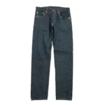 ONI DENIM High Rise Relax Tapered 15oz Crushed Concrete Denim KABUKI Selvedge Jeans Front
