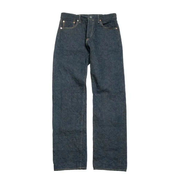 ONI DENIM Regular Fit Straight 15oz Crushed Concrete Denim KABUKI Selvedge Jeans Front