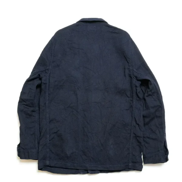 ONI DENIM Sashiko Style Dobby Indigo Coveralls Back