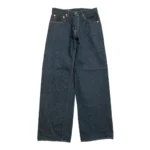ONI DENIM Super Wide Straight 15oz Crushed Concrete Denim KABUKI Selvedge Jeans Front