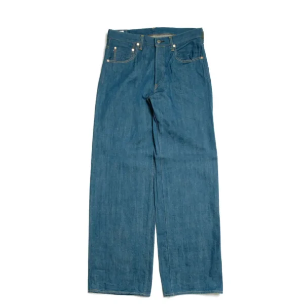 ONI Denim 13.7oz Old Faded Blue Super Wide Straight Jeans Front