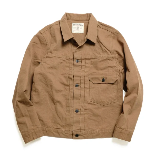 ONI Denim 13oz Sulfur Heavy Oxford 1st Type Denim Jacket Front