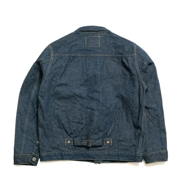 ONI Denim 15oz Ishikawa-dai Denim 1st Type Long Denim Jacket Back