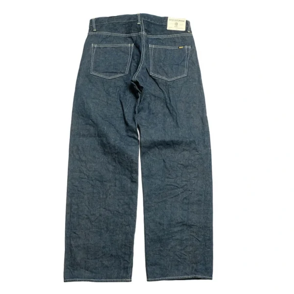 ONI Denim 15oz Ishikawa-dai Denim Wide Straight Jeans Back
