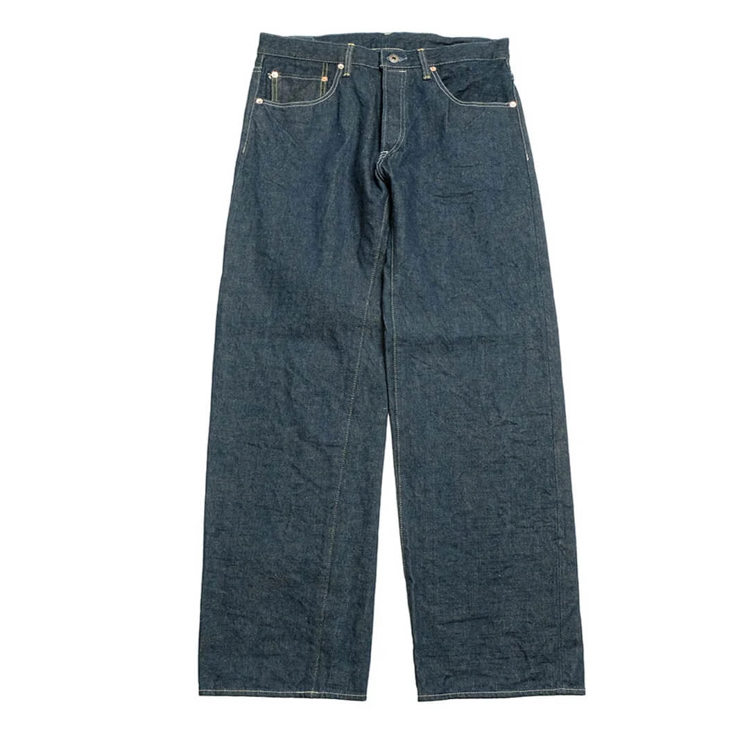 ONI Denim 15oz Ishikawa-dai Denim Wide Straight Jeans Front ONI Denim 15oz Ishikawa-dai Denim Wide Straight Jeans Front