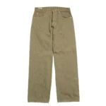 ONI Denim 18oz Olive Denim – Relax Straight Jeans Front