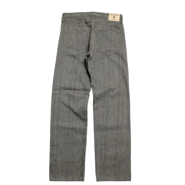 ONI Denim 20oz Awa Sumi Kuro Denim Regular Straight Jeans Back