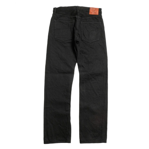 ONI Denim 20oz Secret Black Selvedge Denim Regular Straight Jeans Back
