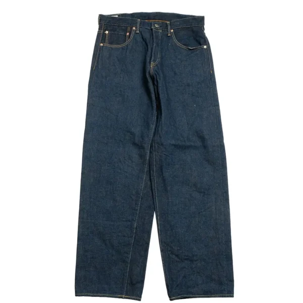 ONI Denim 20oz Secret Denim Super Wide Tapered Jeans – Light Brown Weft Front