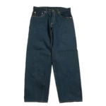 ONI Denim 20oz Secret Denim Super Wide Tapered Jeans – Olive Weft Front