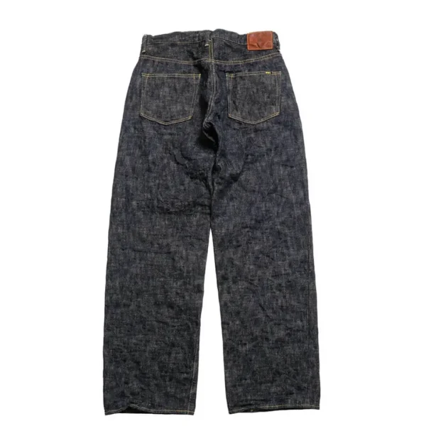 ONI Denim Wide Straight Jeans in 17oz ONI Kasuri Denim Back