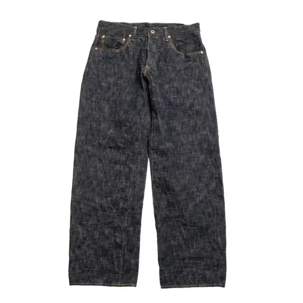 ONI Denim Wide Straight Jeans in 17oz ONI Kasuri Denim Front