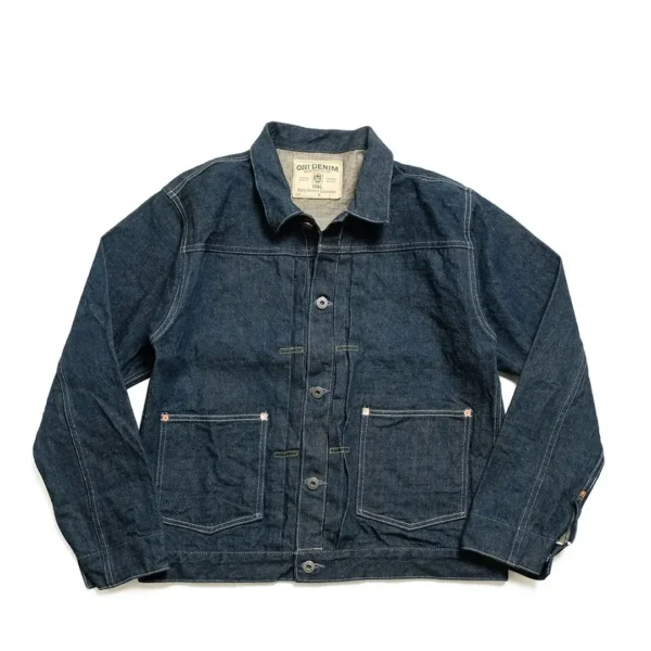 ONI Denim – 15oz Ishikawa-dai Selvedge Denim Old Design Jacket Front